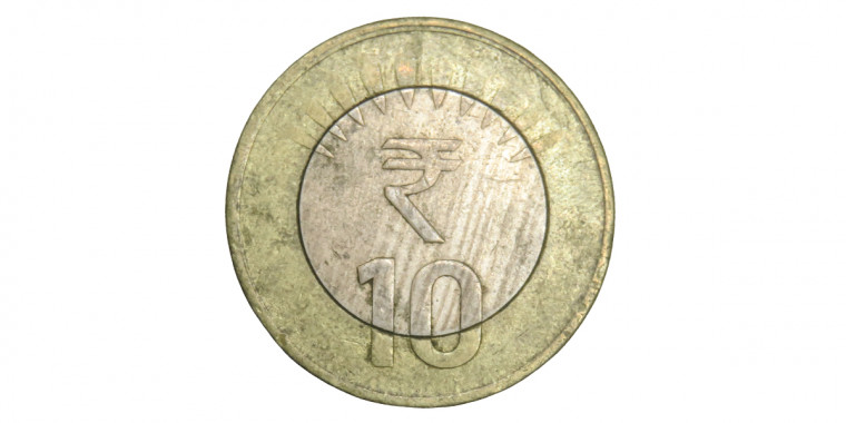 10 Rs 6' O Clock Rotation Error Coin 