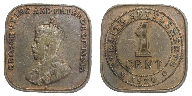 1 Cent - George V - British Malaysia